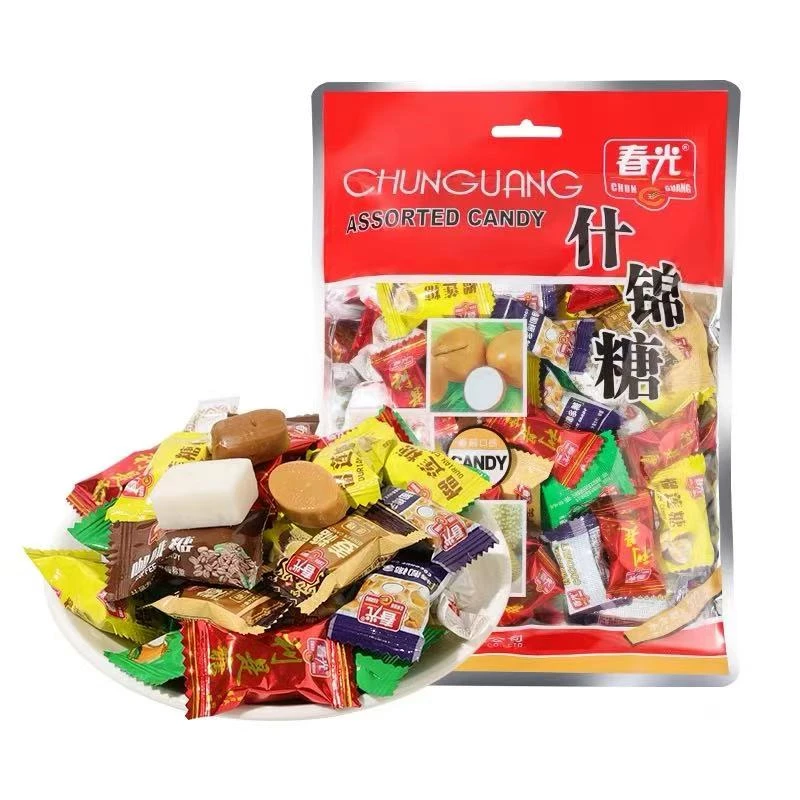 春光什锦糖300g袋装海南特产食品结婚喜庆宴席特制椰子硬糖