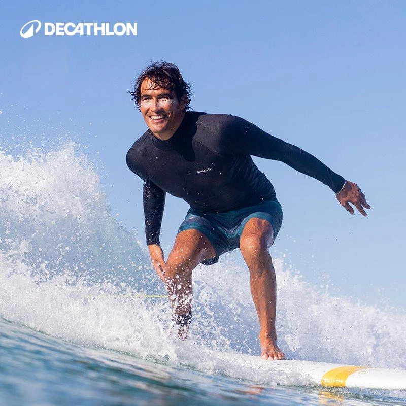 迪卡侬风感波粒潜水服男加绒水母衣冲浪服保暖加厚速干防晒145803