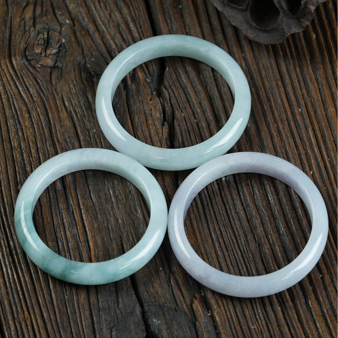 【石缘居珠宝】天然翡翠A货佩戴高端大气手镯 A1-22(多样性发其一)