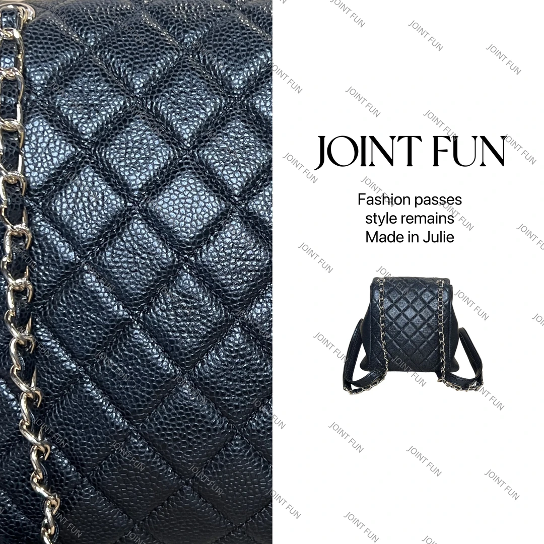 X41-Y1 duma小青蛙双肩包 21CM 小香风轻奢时尚百搭菱格包经典