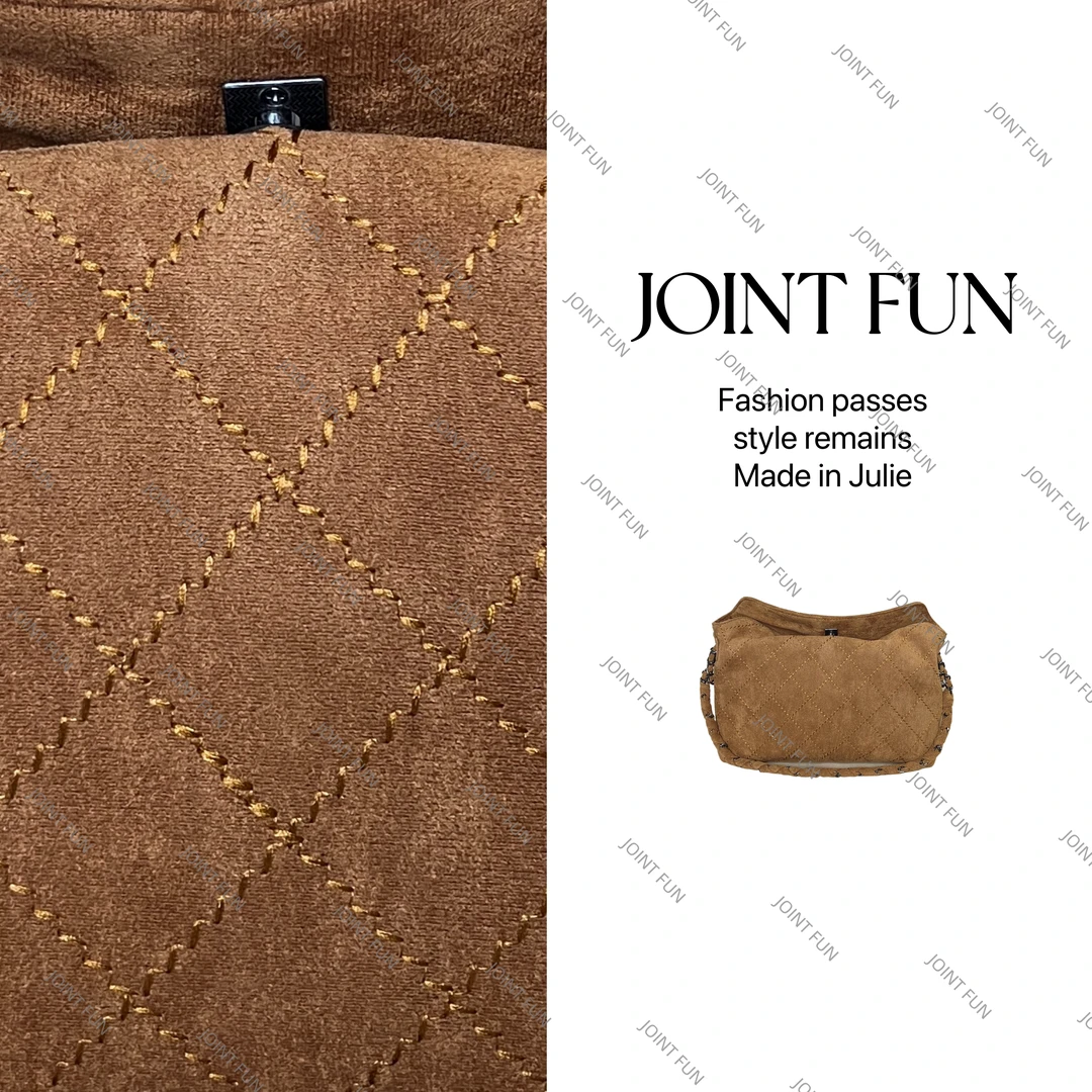 X50-Y1  Vinyage 30CM秋冬款法式复古磨砂托特包流浪包菱格百搭