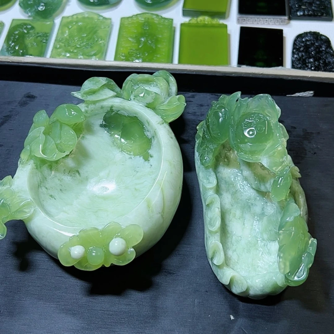 【闪购商品】蛇纹石玉手把件未镶嵌阳**岸