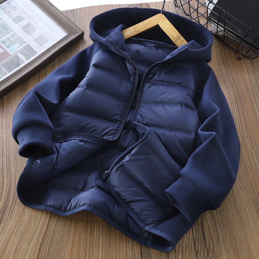 儿童羽绒服男童外套中大童秋冬款90白鸭绒冬季女孩保暖53609