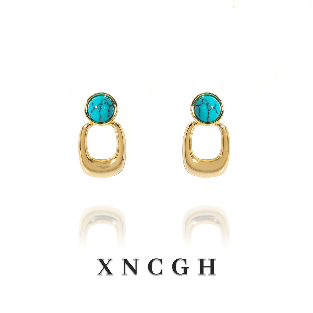 铜合金耳饰 0539耳饰时尚轻奢百搭简约设计师气质