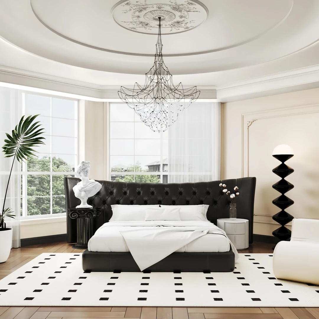 昭和玫瑰丨全棉长绒棉数码印花拼角轻奢高档柔软亲肤透气四件套