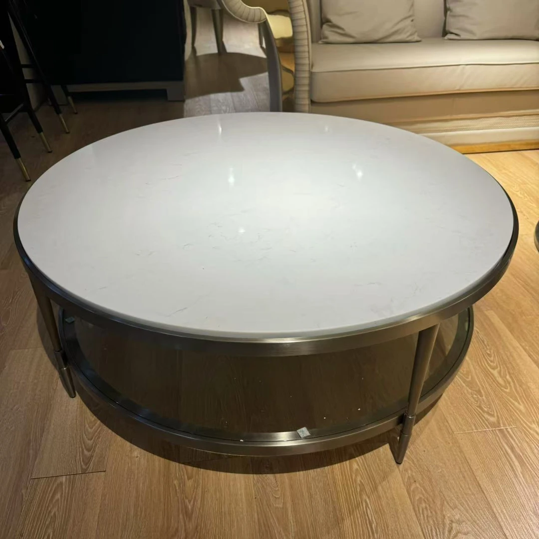 EH-10112意式轻奢大理石圆茶几φ1120×H420