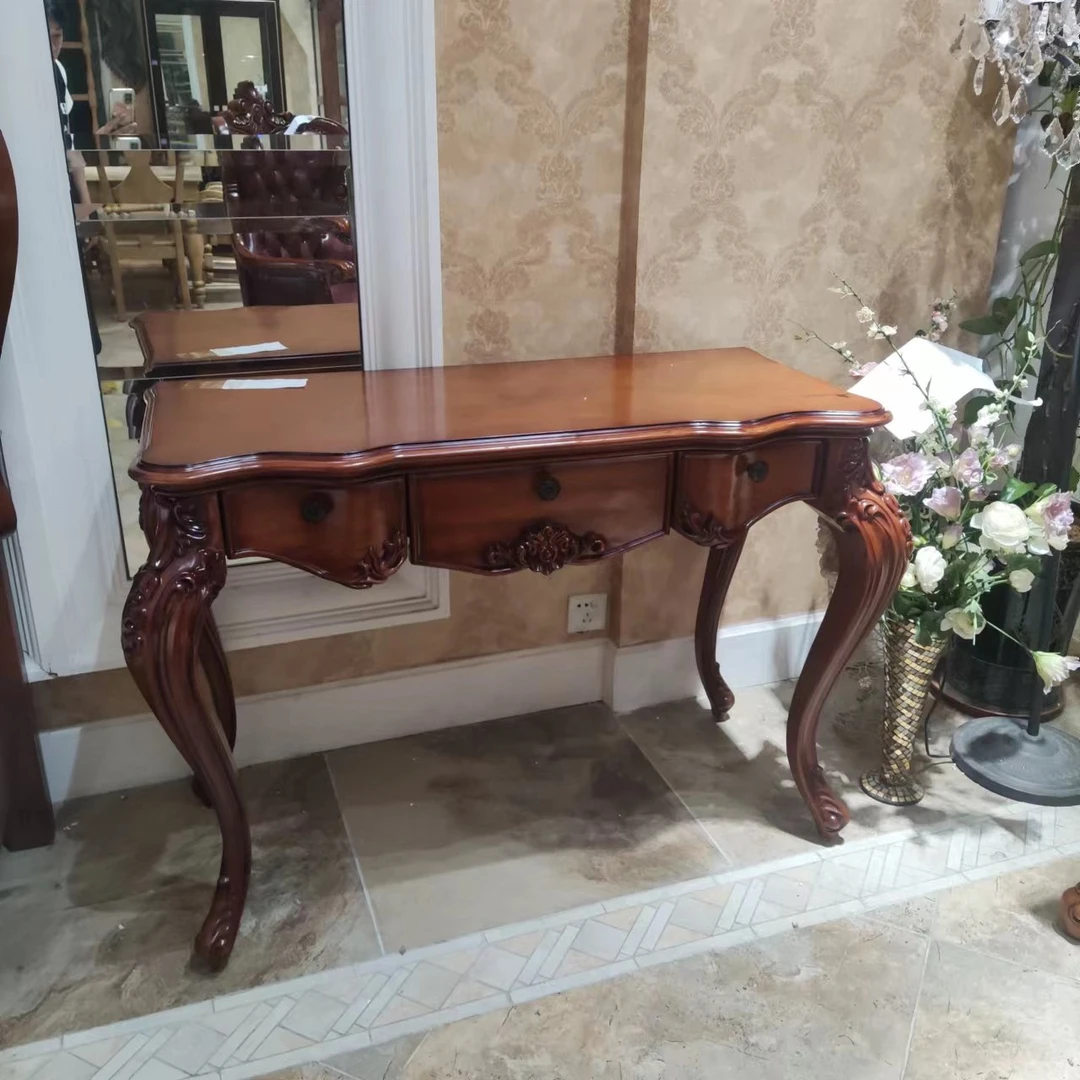 XDD实木梳妆台书桌 尺寸1100*500*785