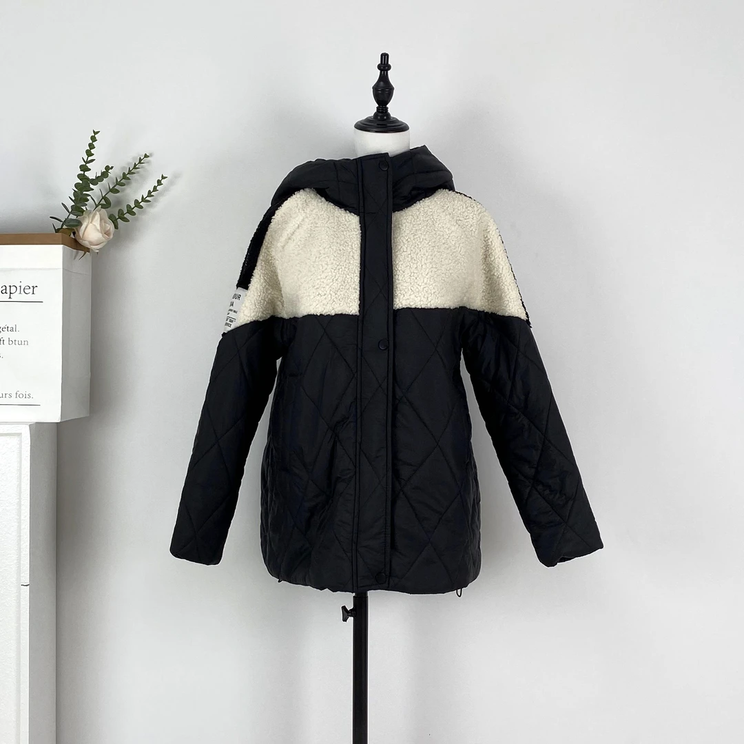 2024冬季新款韩系宽松休闲显瘦加绒加厚百搭外套2128