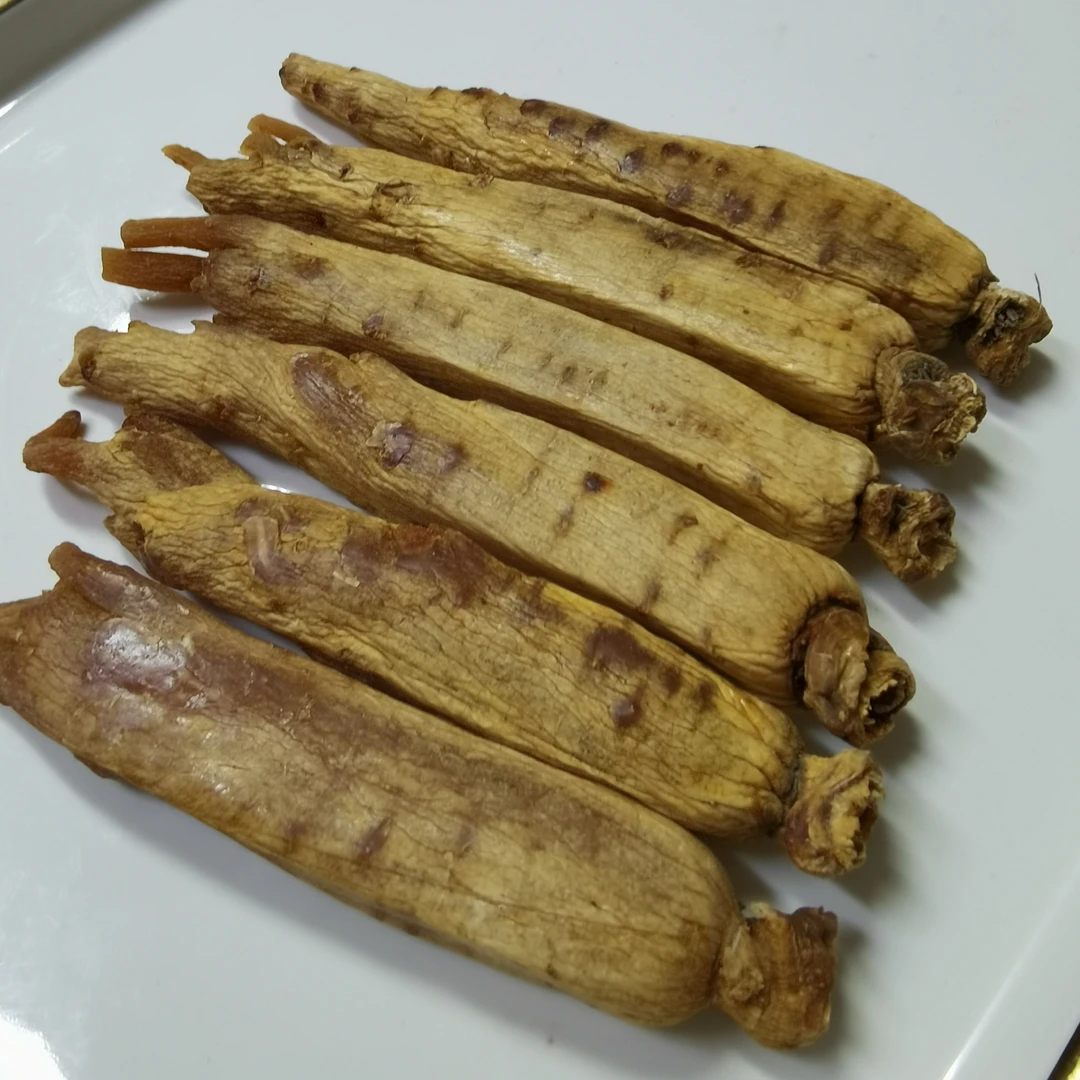 高丽参整枝规格13原皮原色足干无糖无硫净重黄马褂高丽别直参
