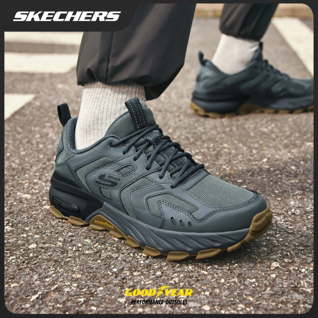 【霸道】斯凯奇高能感户外秋季男鞋舒适休闲耐磨徒步运动鞋237307C