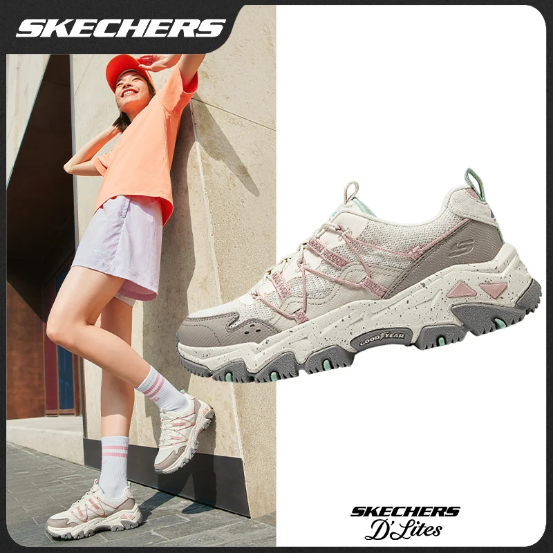 【云屿】斯凯奇秋季透气女鞋休闲老爹鞋户外耐磨徒步运动鞋180129