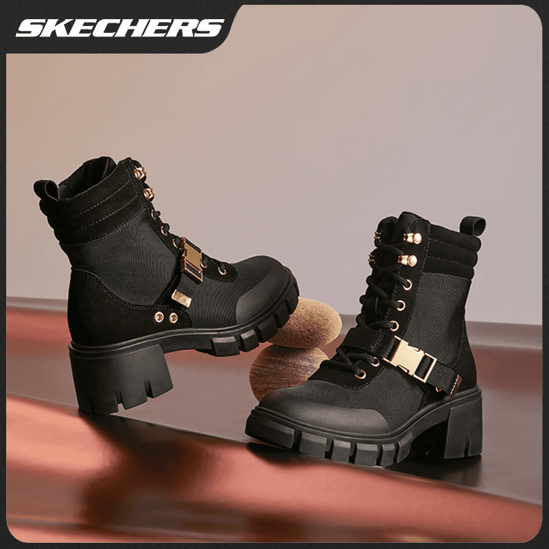 SKECHERS/斯凯奇冬季时尚休闲靴女士保暖舒适透气运动鞋167052