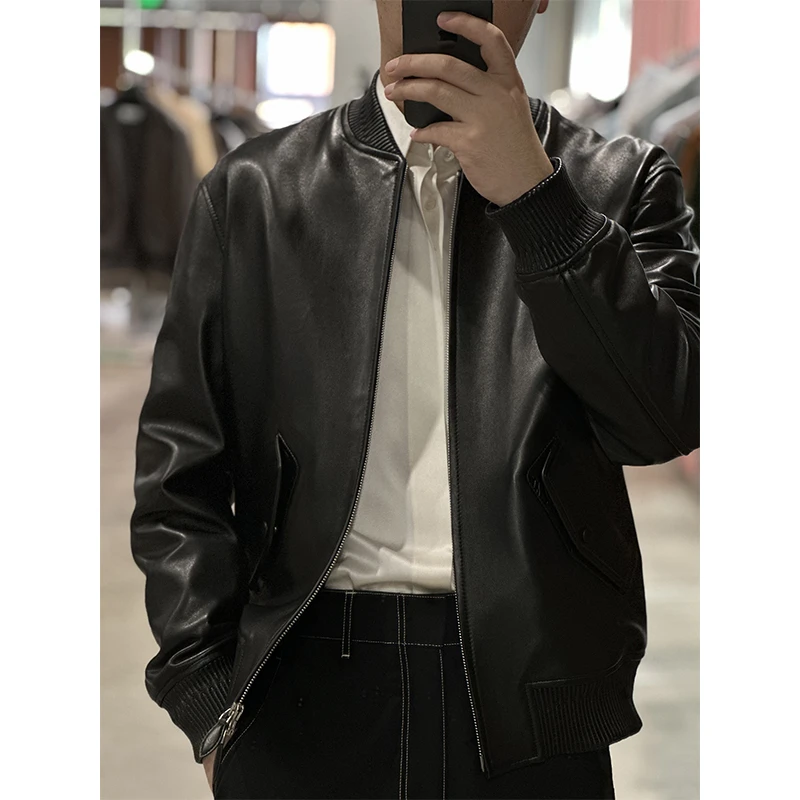 （主店）LA CALIFFA 56000版“邦德的飞行夹克” 天然小羊羔皮 棒球服