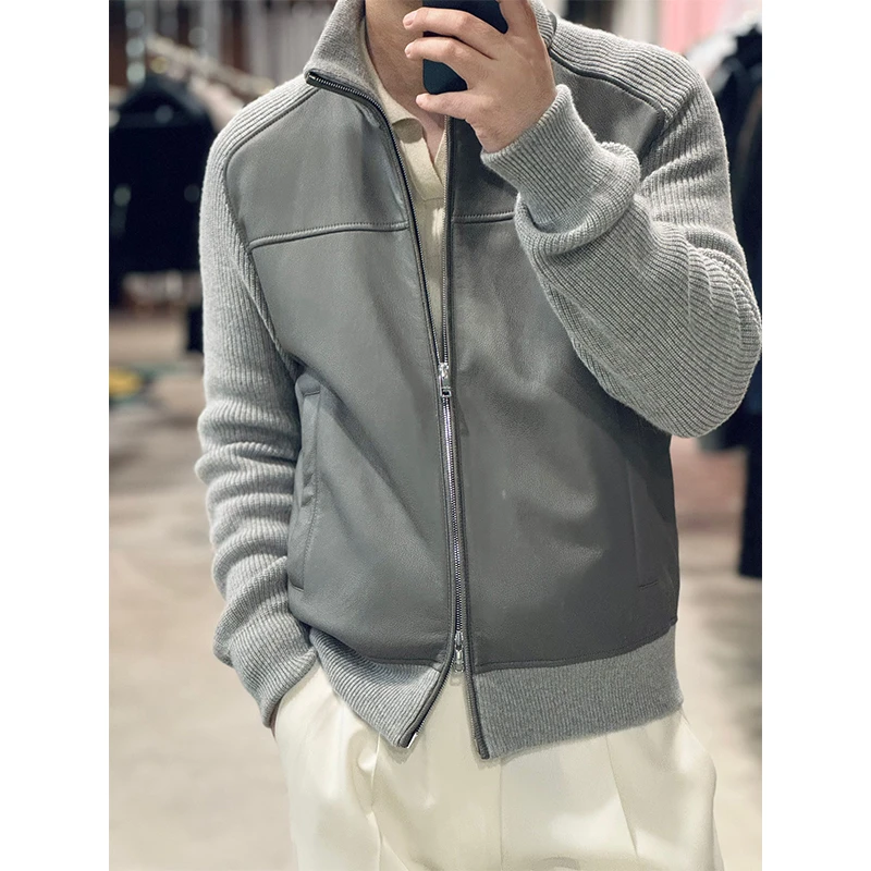 (主店）78600版“意式老钱 Lacon拉贡珍珠小羊羔”皮毛一体 飞行夹克