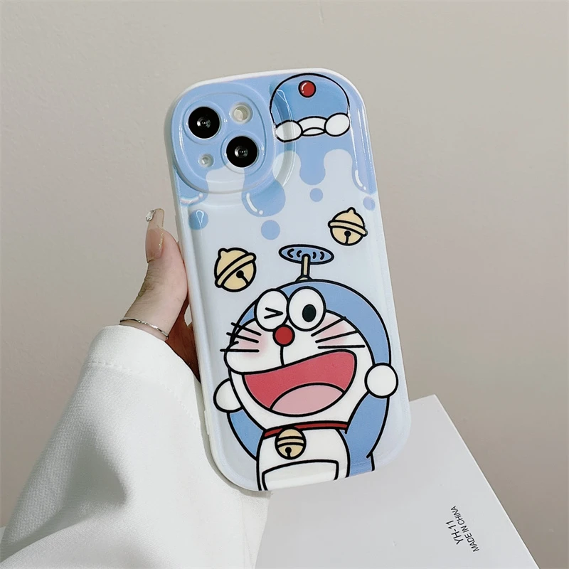 可爱哆啦A梦适用于苹果/华为/荣耀/OPPO/vivo/小米 卡通手机壳女
