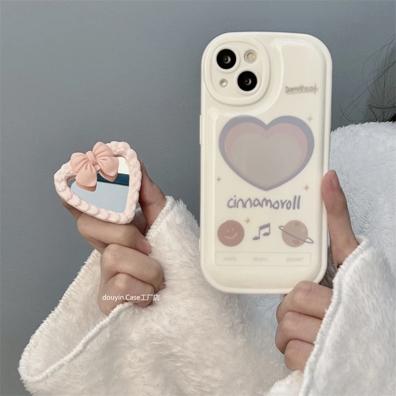 ins风蝴蝶结爱心支架适用于华为/荣耀/OPPO/vivo/小米/苹果手机壳