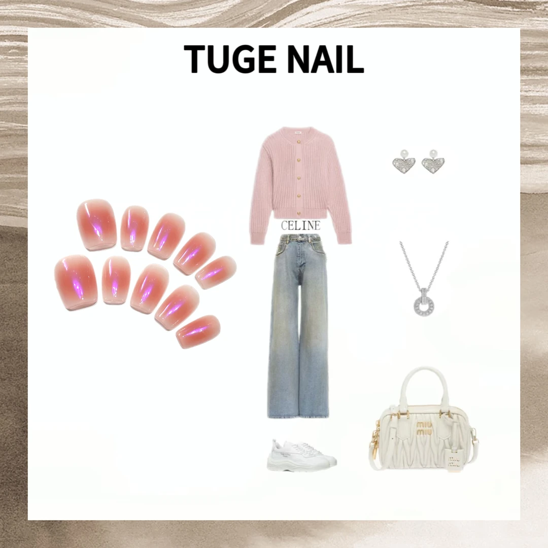 TugeNail “高光时刻”新年美甲秋冬高级极简小众设计师美甲TG24019