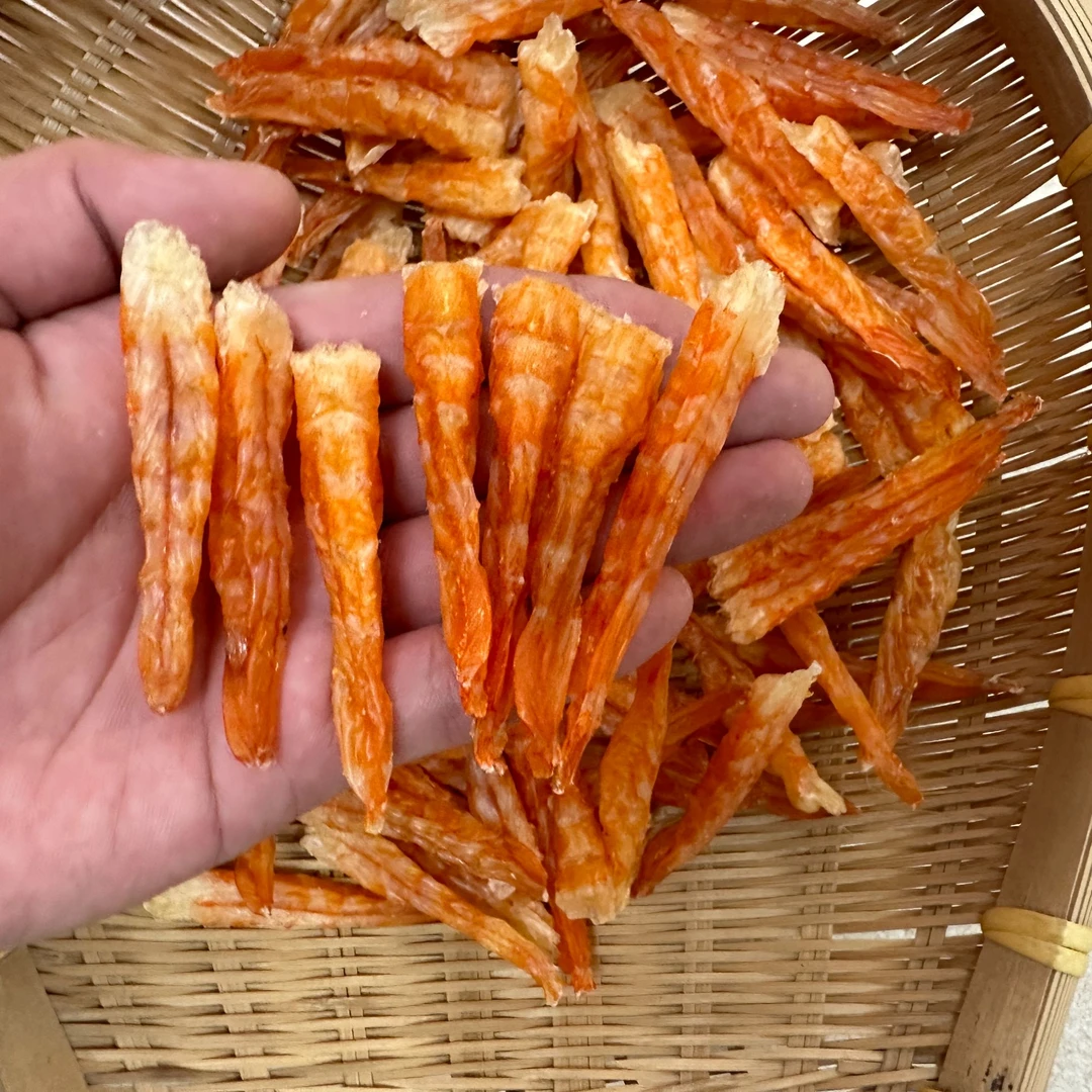 本港大红虾条海虾干虾仁零食天然干燥送礼佳品