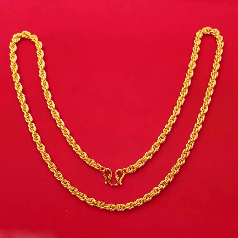 合金项链 麻花项链