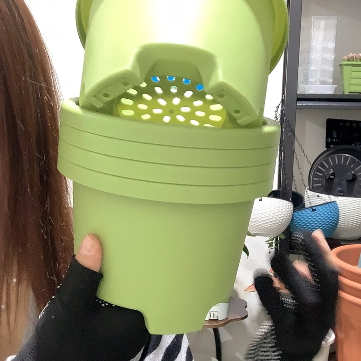 树脂20CM（含）-50CM（不含）口17球根5个绿色无托