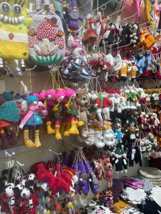 可爱羊毛毡毡挂件