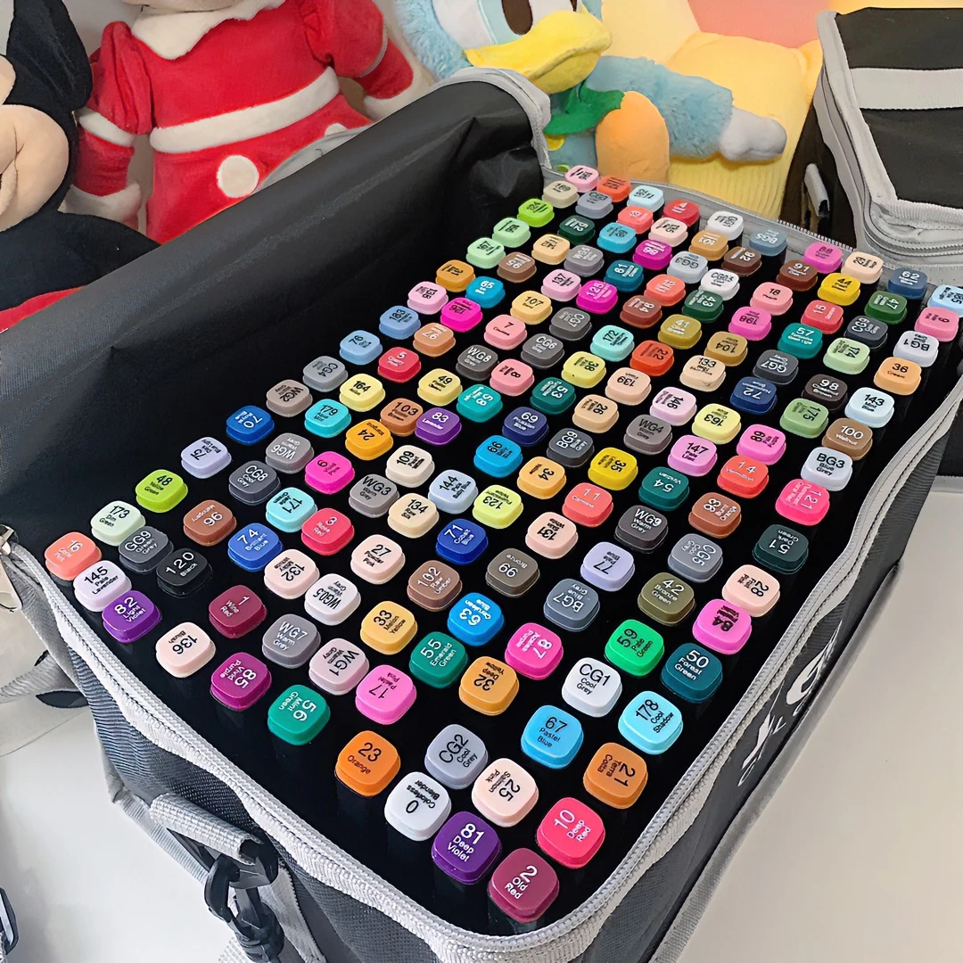 双头马克笔绘画彩色缤纷艳丽马克笔小学生办公专用儿童画画彩笔