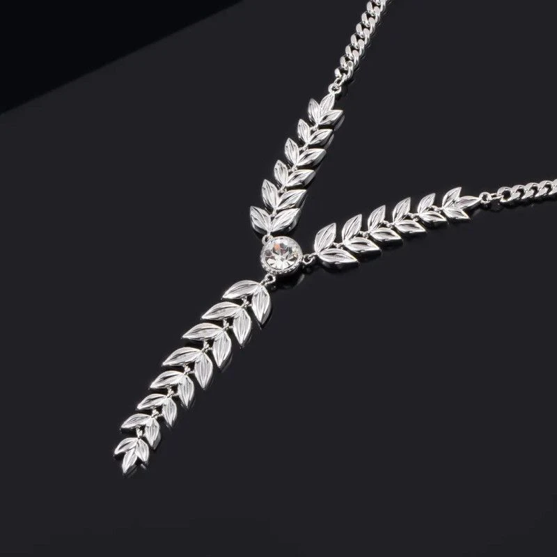 钛钢项链 优雅轻奢麦穗毛衣链女时尚简约气质百搭项链精致锁骨链