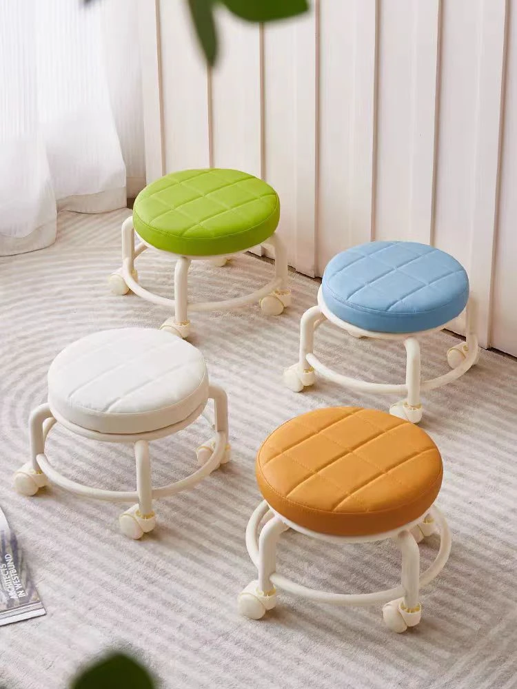 矮凳滑轮收纳便携颜色随机发