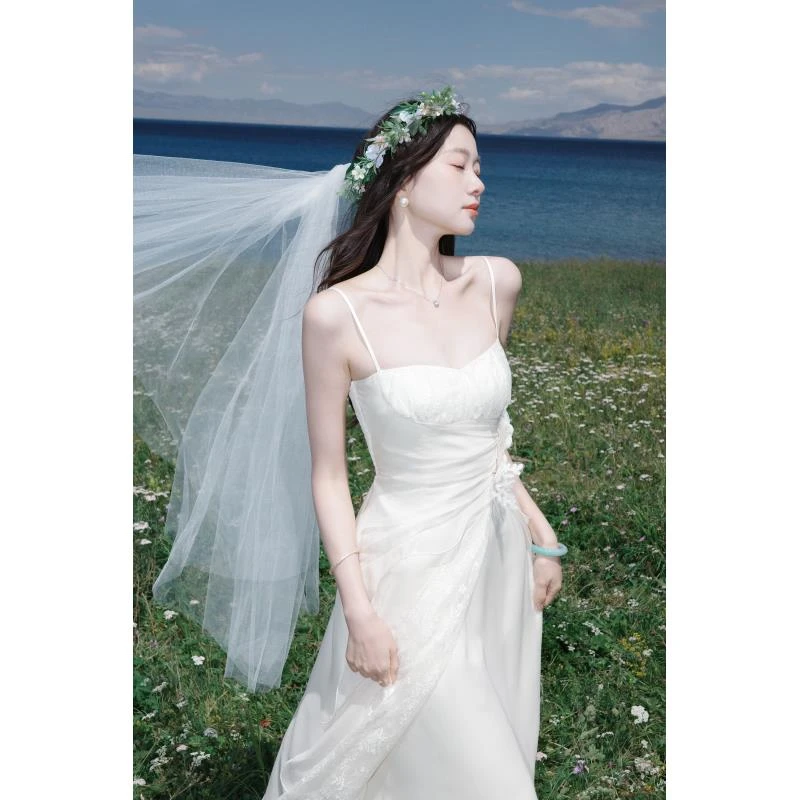 EIA一尧新中式国风【白月光恋人】复古氛围感轻婚纱气质温柔礼服裙