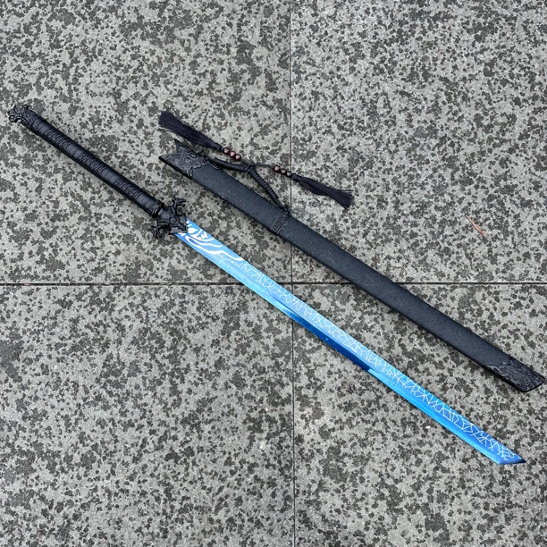 【楼兰】龙泉刀剑唐横刀收藏高锰钢材质工艺品 摆设未开刃