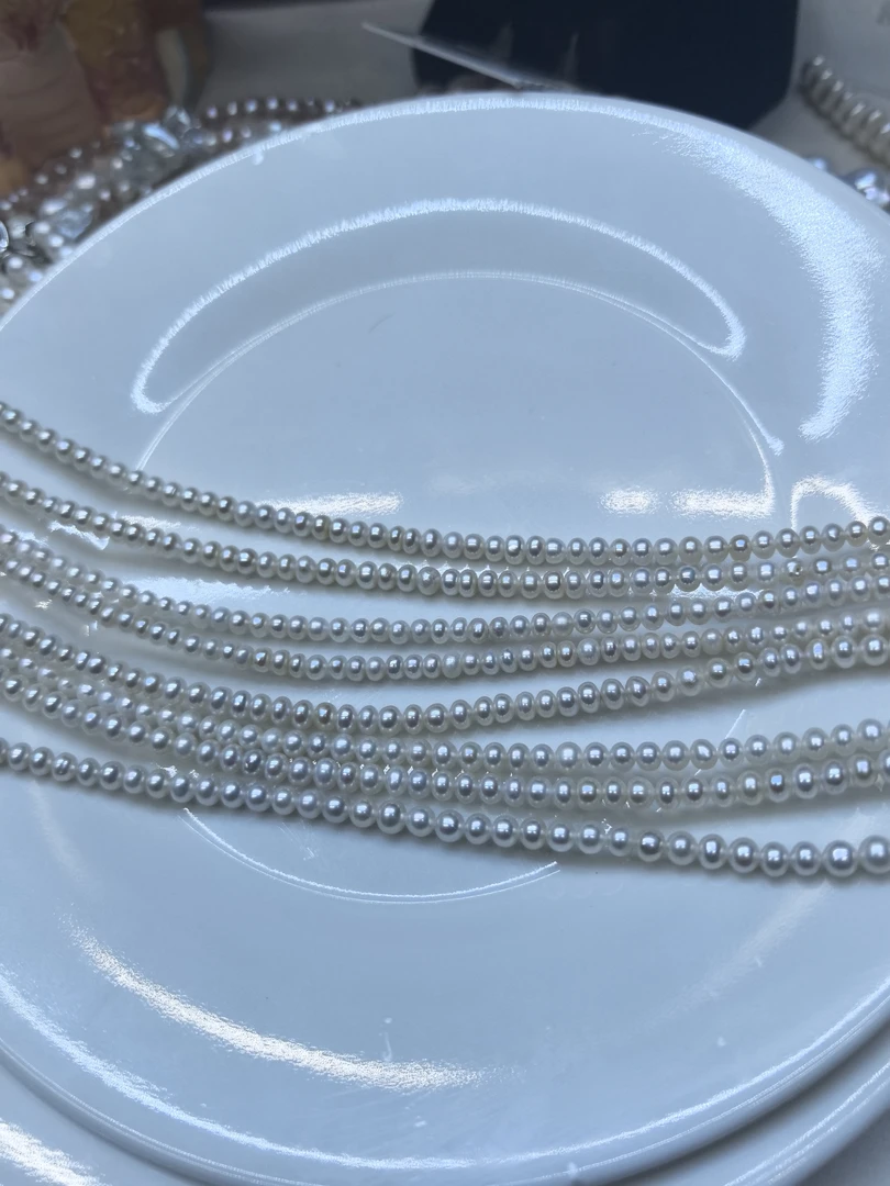 淡水珍珠项链近圆巴洛克近无瑕价格链接（勿乱拍）