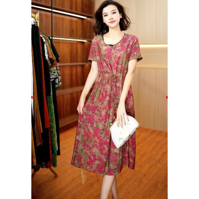 1966-15定制款美人醉桃花连衣裙