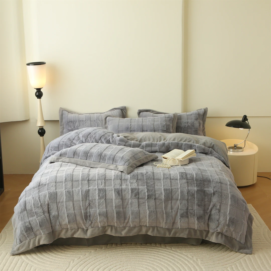 皇室嘉和费罗蒙简约轻奢四件套冬加厚保暖防静电床品