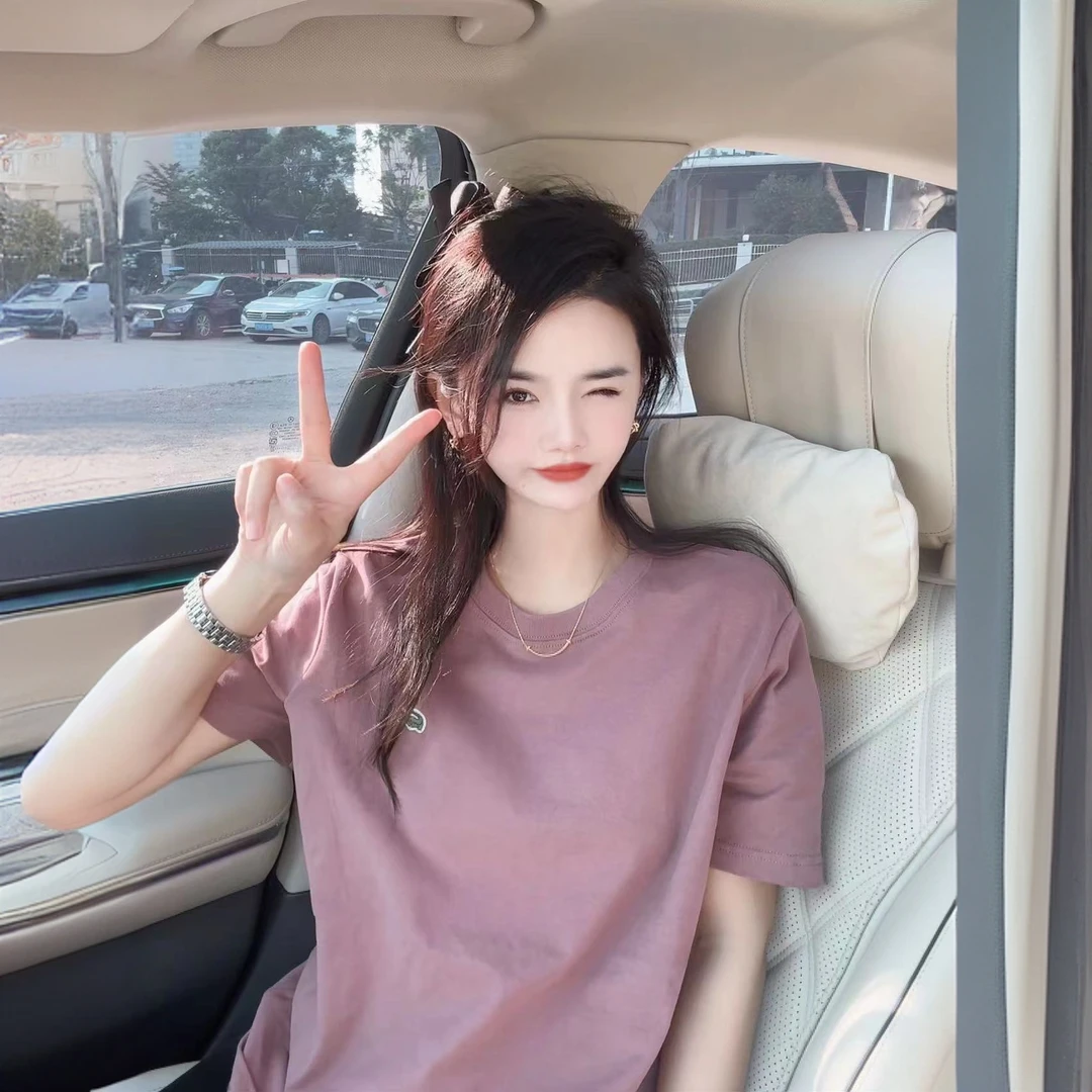 李西西【鳄鱼先生】正肩纯棉潮牌夏季百搭短袖T恤显瘦内衬洋气