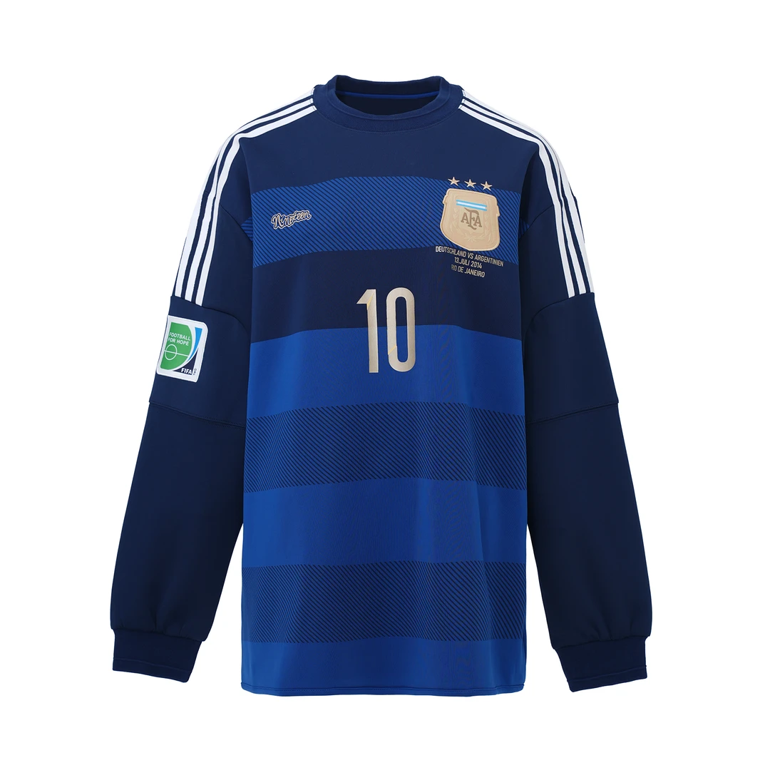 【阿根廷】Argentina-梅西-潮流百搭球衣宽松圆领-卫衣