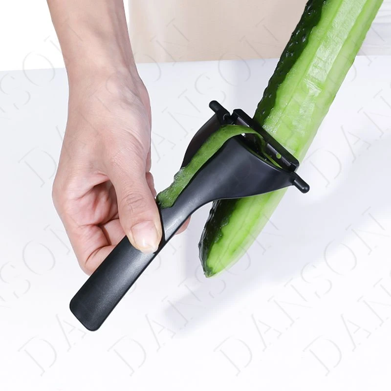 【削皮刀】ECHO日本简洁不易削断皮的削皮刀刨刀 黑色厨房用神器