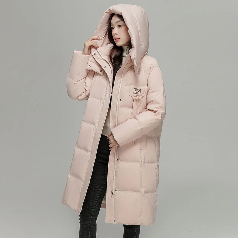 粉黛佳人～只做真羽绒！高克重！90鸭绒中长款羽绒服！