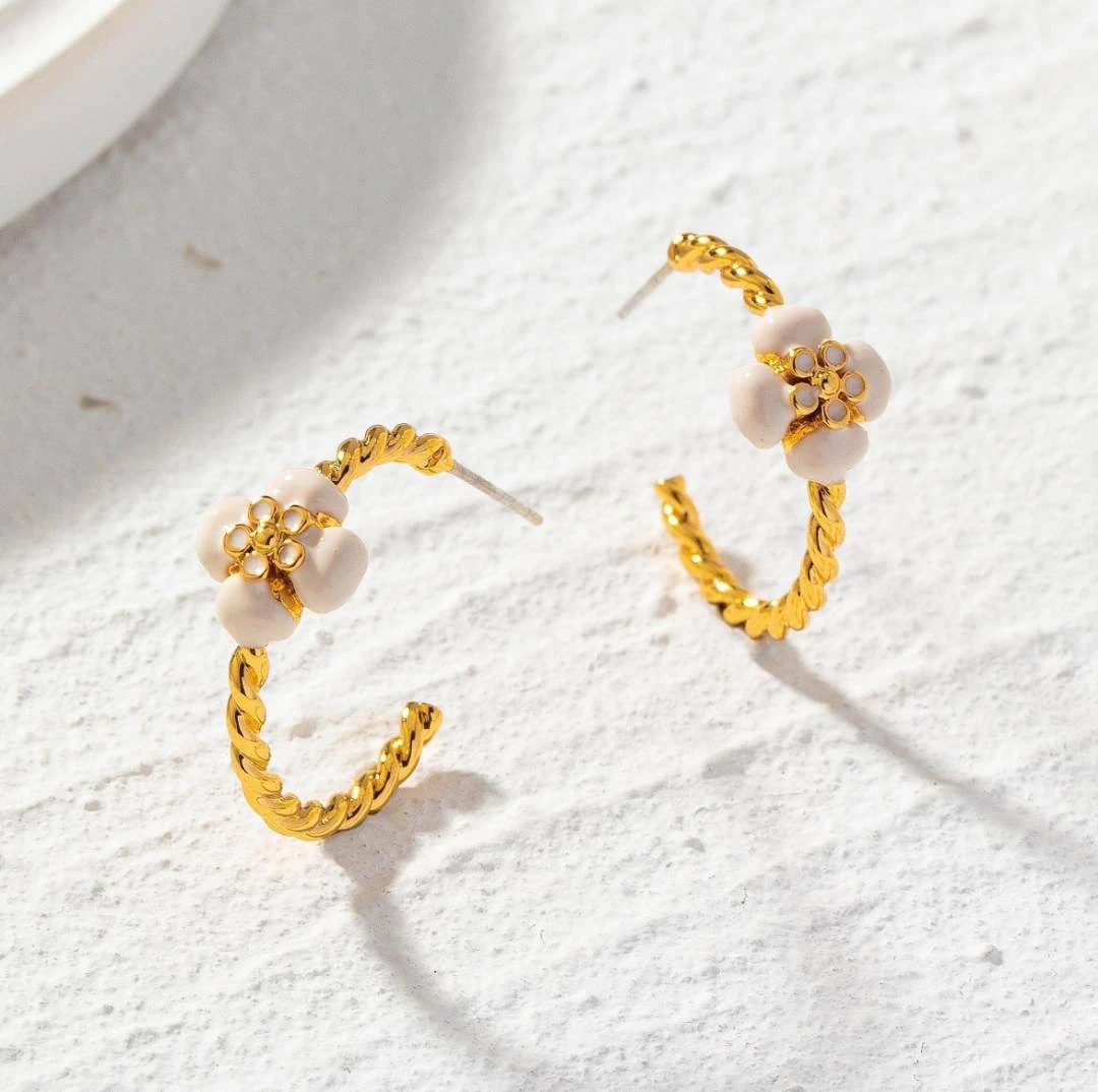 铜合金耳饰 法式复古轻奢时尚耳坠耳钉高级感耳环—1057