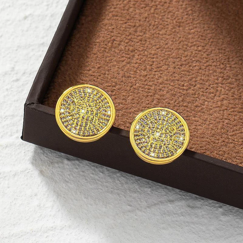 铜合金耳饰 法式复古轻奢时尚高级感耳饰—1013