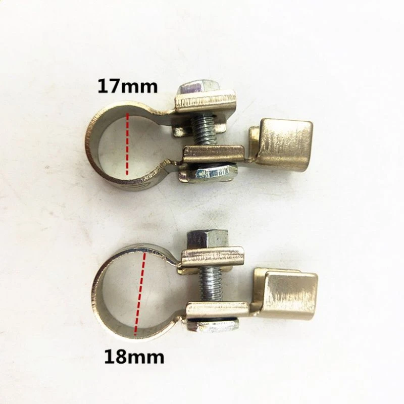 原装铜质镀镍电瓶卡子（一对装）