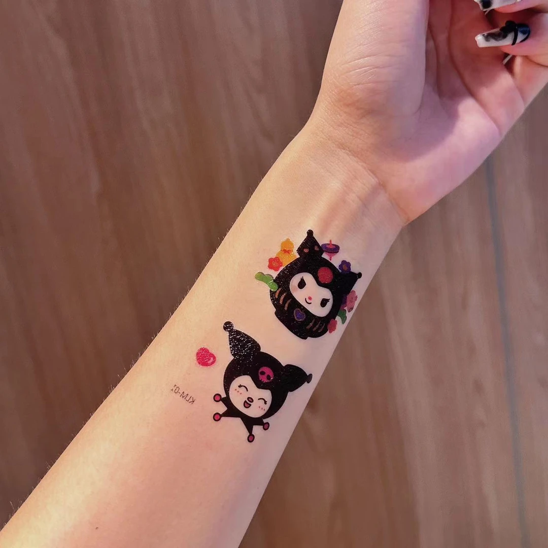 三丽鸥库洛米kitty猫美乐蒂凯蒂猫纹身贴学生清新少女可爱纹身贴