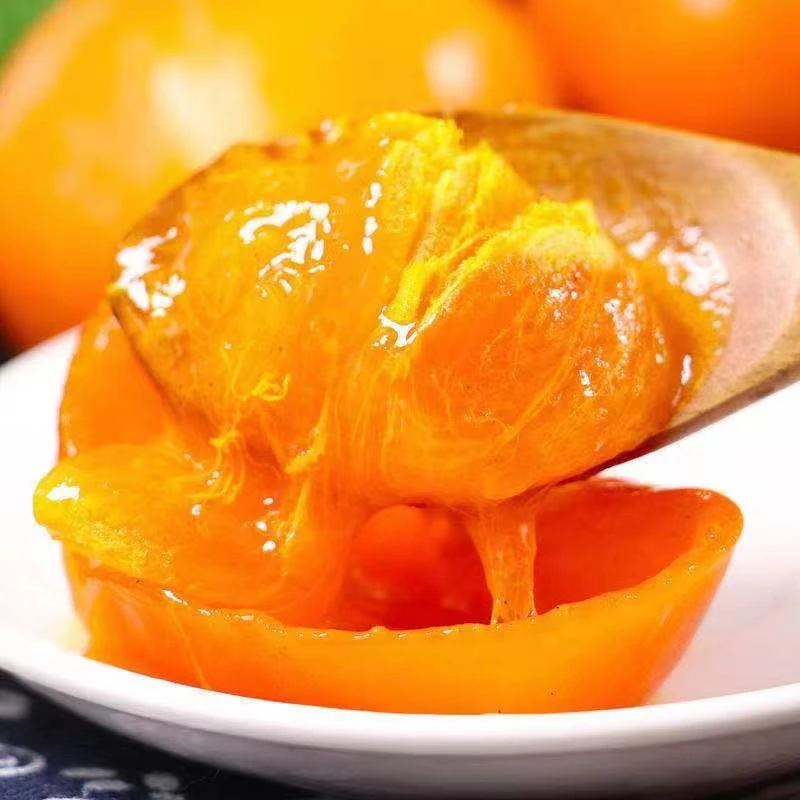 （一定放软吃）陕西流心蜜柿托盘装2～5斤包邮火晶柿子小蜜柿