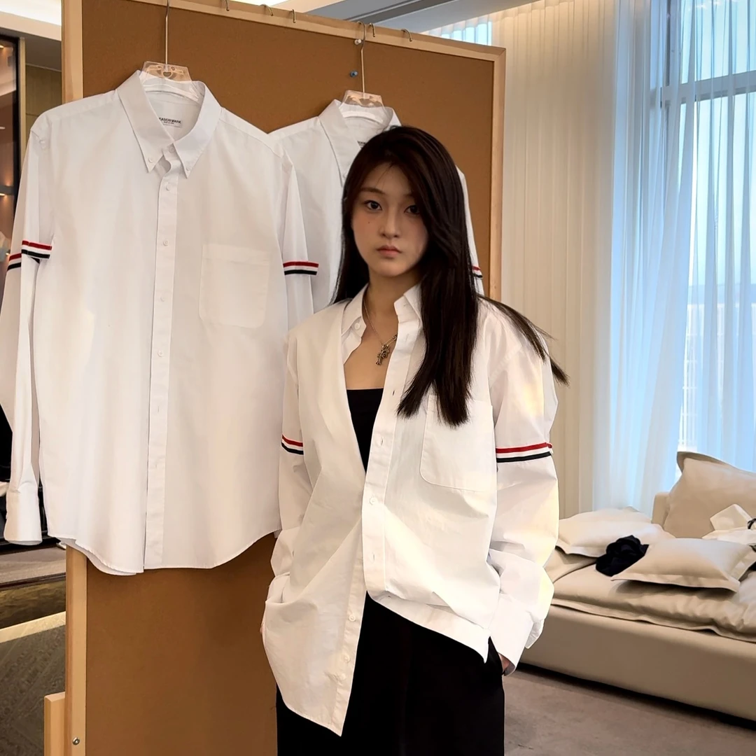 SEASONMARK秋季新款织带长袖府绸衬衫cleanfit简约衬衣男平替好物