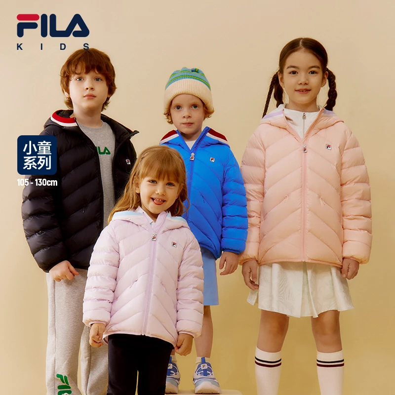 FILAKIDS斐乐儿童【多彩羽绒】秋冬新时尚薄款加厚羽绒服K11B431904
