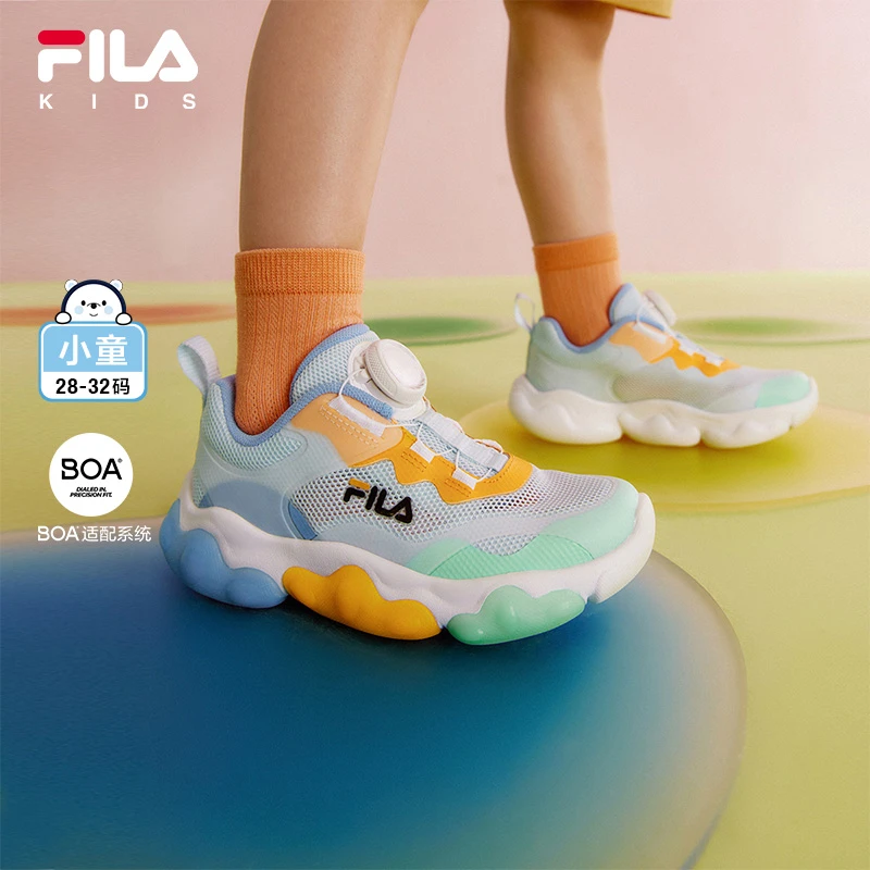 FILAKIDS斐乐小童【爪爪灯鞋】透气软底时尚运动闪灯鞋K14B431605