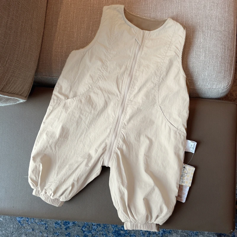【杜邦三防背带裤】春秋保暖连体哈衣爬爬服婴儿幼儿宝宝休闲外穿