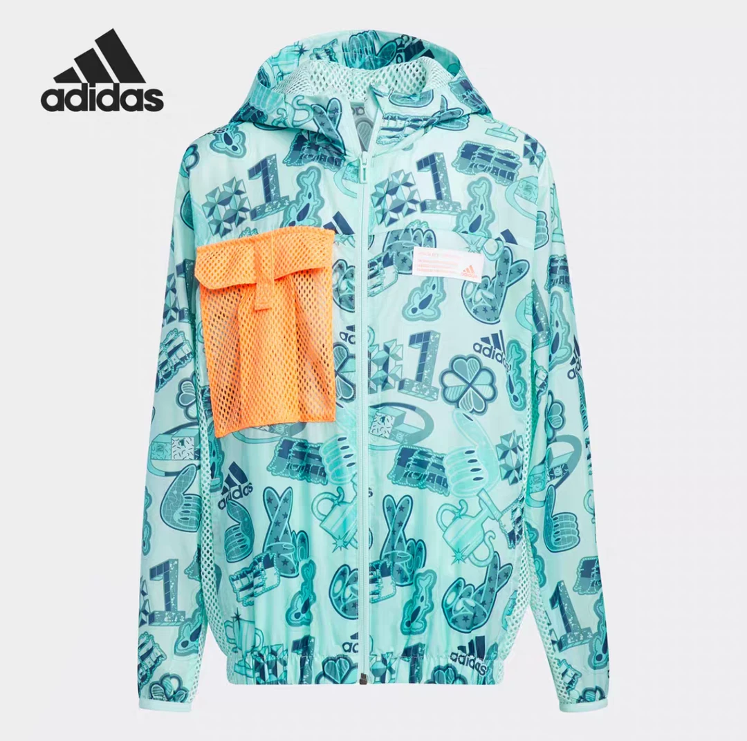 Adidas/阿迪达斯正品春季男女大童休闲时尚运动外套 GP0524