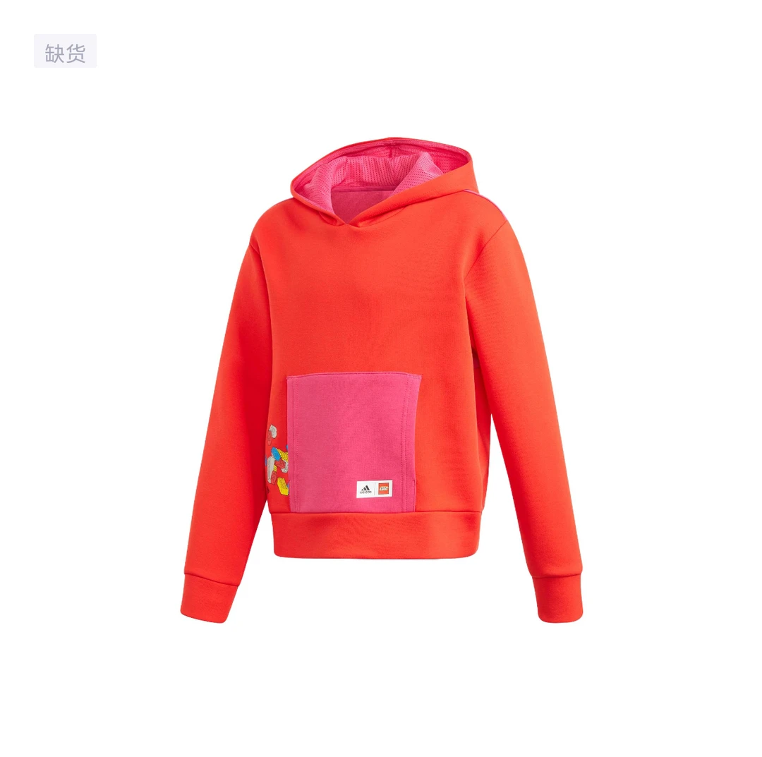 青少年 adidas x Classic Lego 联名款 童装连帽长袖卫衣GQ4157