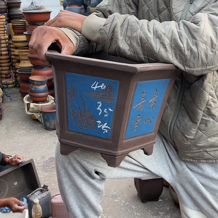 紫砂紫砂花盆紫砂花盆