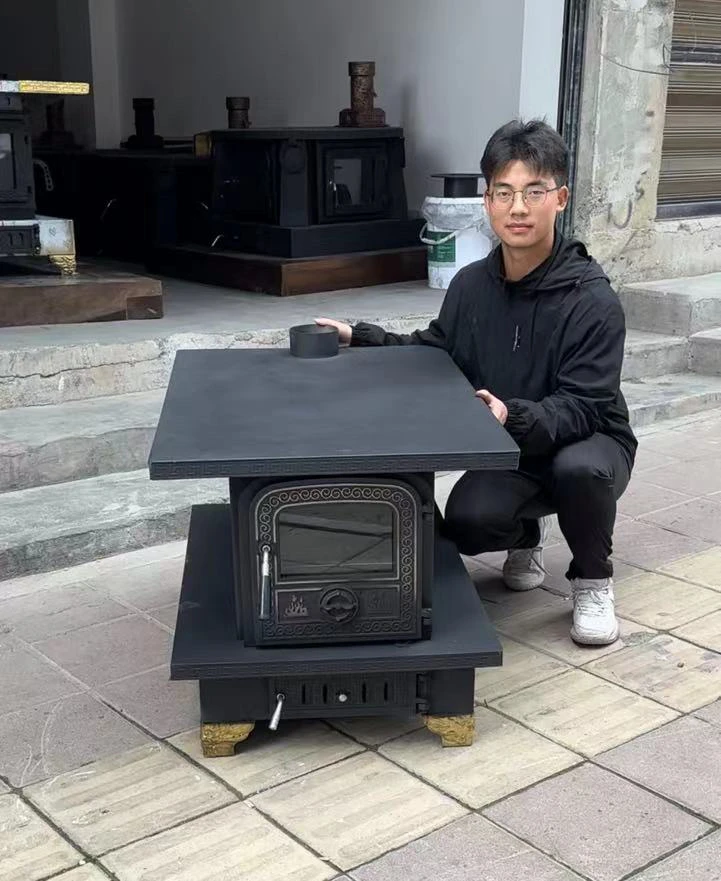 藏式柴火炉取暖炉室内烤火炉子家用烧木柴柴火灶冬天房间农村藏族